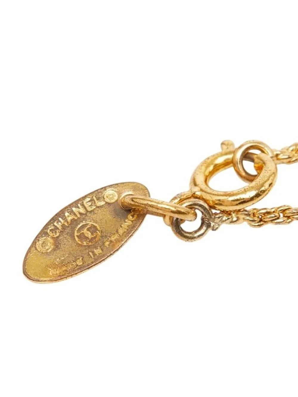 Chanel CC Logo Pendant Gold Plated